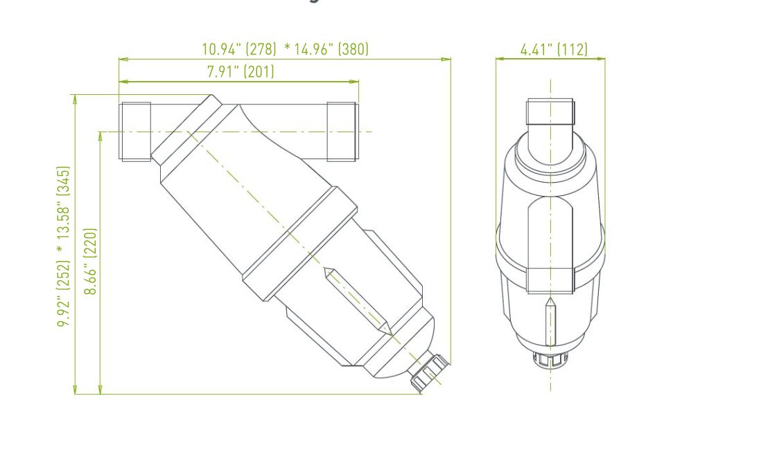 1 1/2" AMIAD TAGLINE FILTER SERIES "SCREEN"