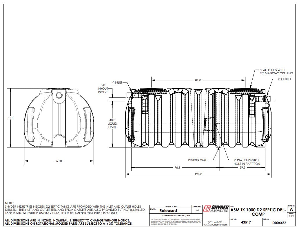 NEXGEN D2 SEPTIC TANKS