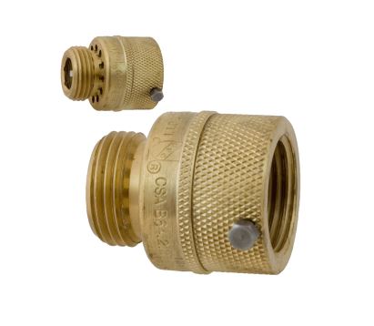 3/4" BRASS GARDEN HOSE VACUUM BREAKER