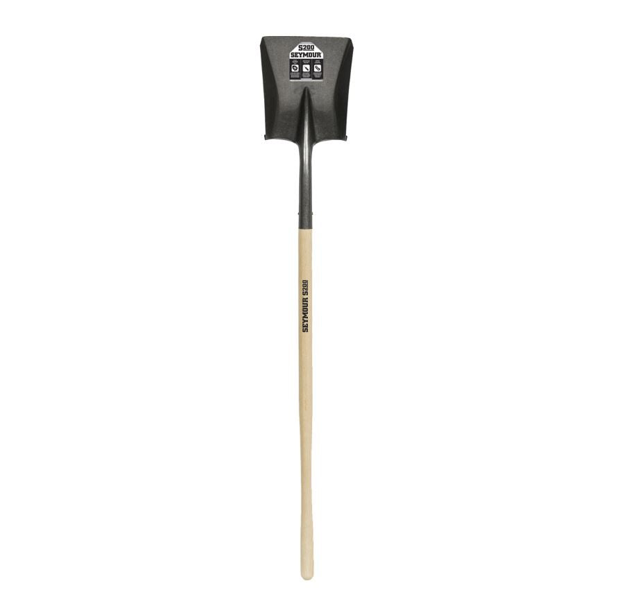 16 Ga. Square Point Shovel, 42" Hardwood Handle