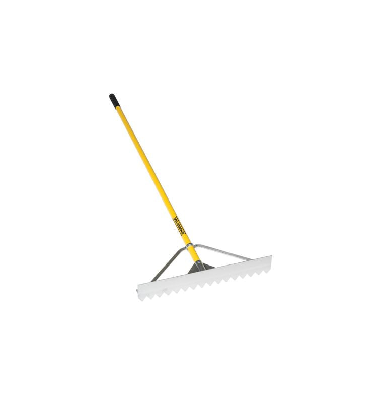 30" Light Lute/Rake, 82" OS Yellow Aluminum Handle, Wrap Bracing