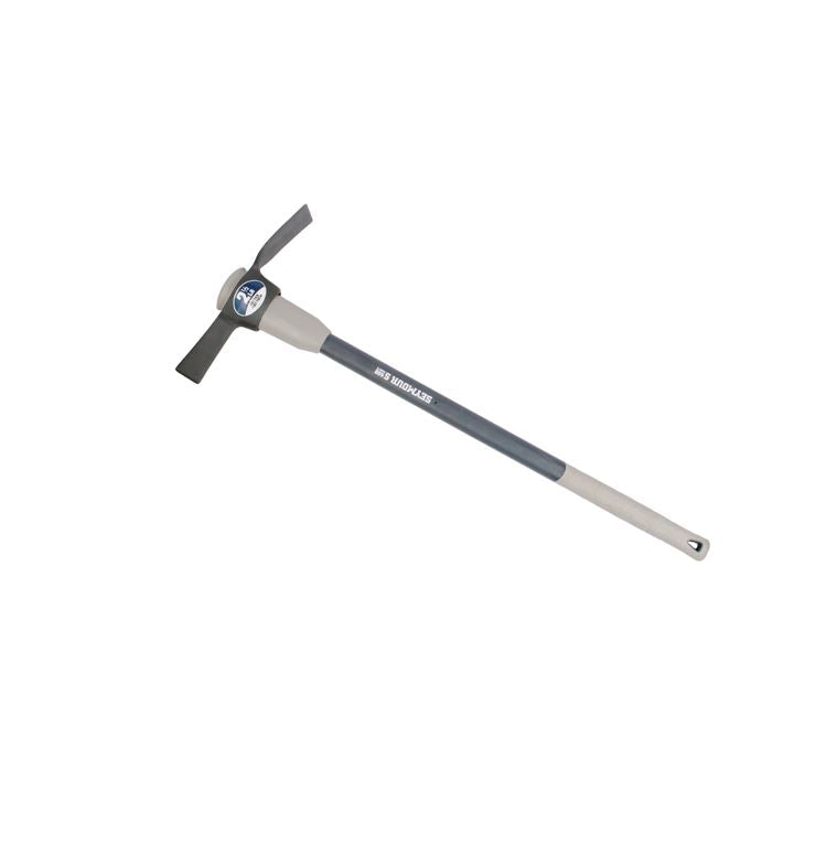 2.5 lb Cutter Mattock - Fiberglass with Cushion Grip & Overstrike Protection 36" Handle