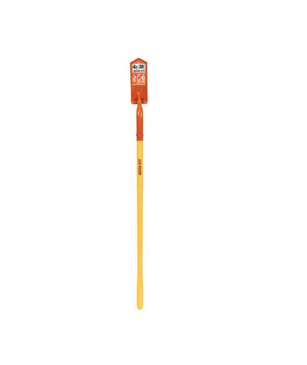 4" Trenching/Cleanout Shovel 48" Polymer Handle, 16 Gauge Steel, 28° Angle