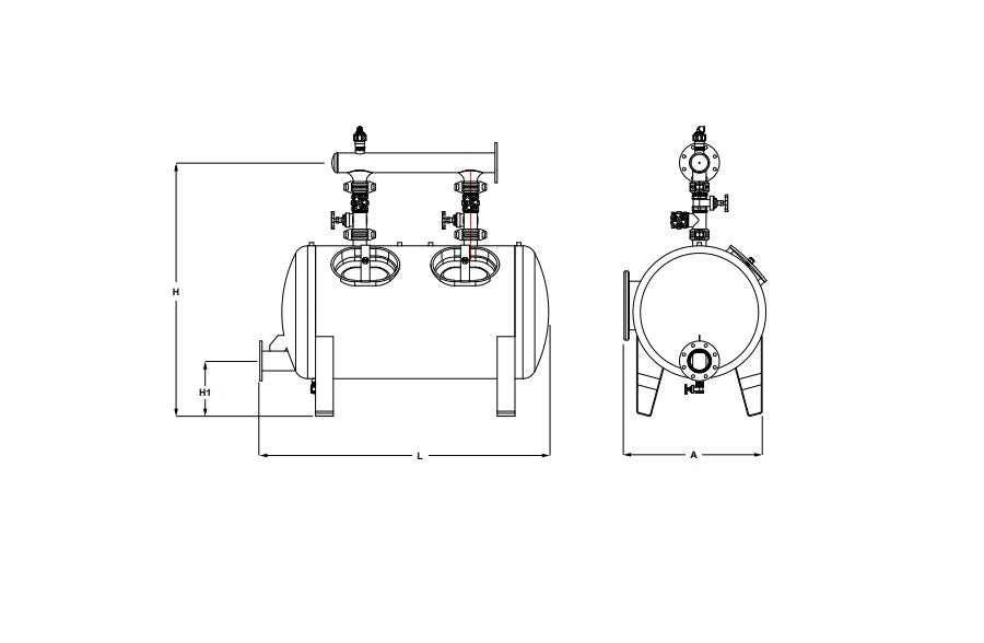 IRRITEC DUAL CHAMBER SAND MEDIA FILTER