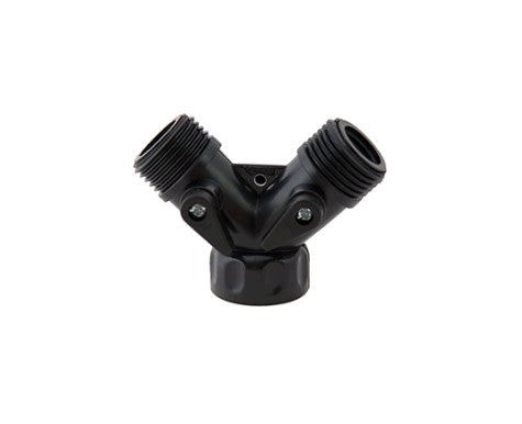 PLASTIC GARDEN HOSE WYE W/SHUTOFF