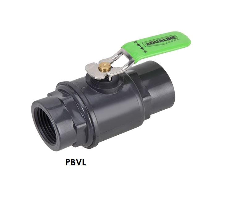 AQUALINE SCH.80 PVC BALL VALVES (SLIP & THREAD)
