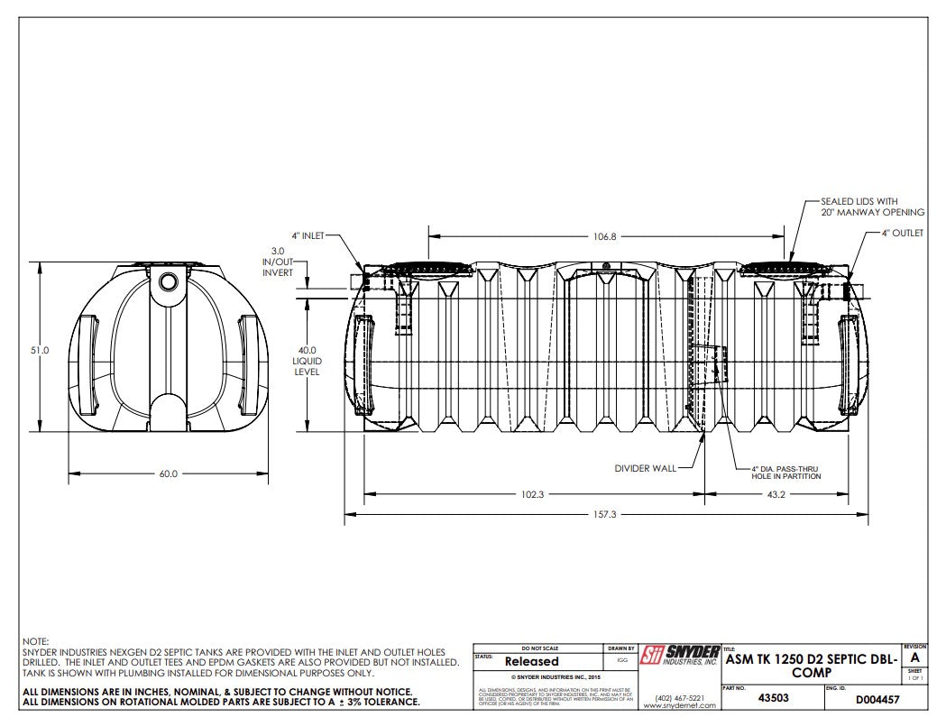 NEXGEN D2 SEPTIC TANKS