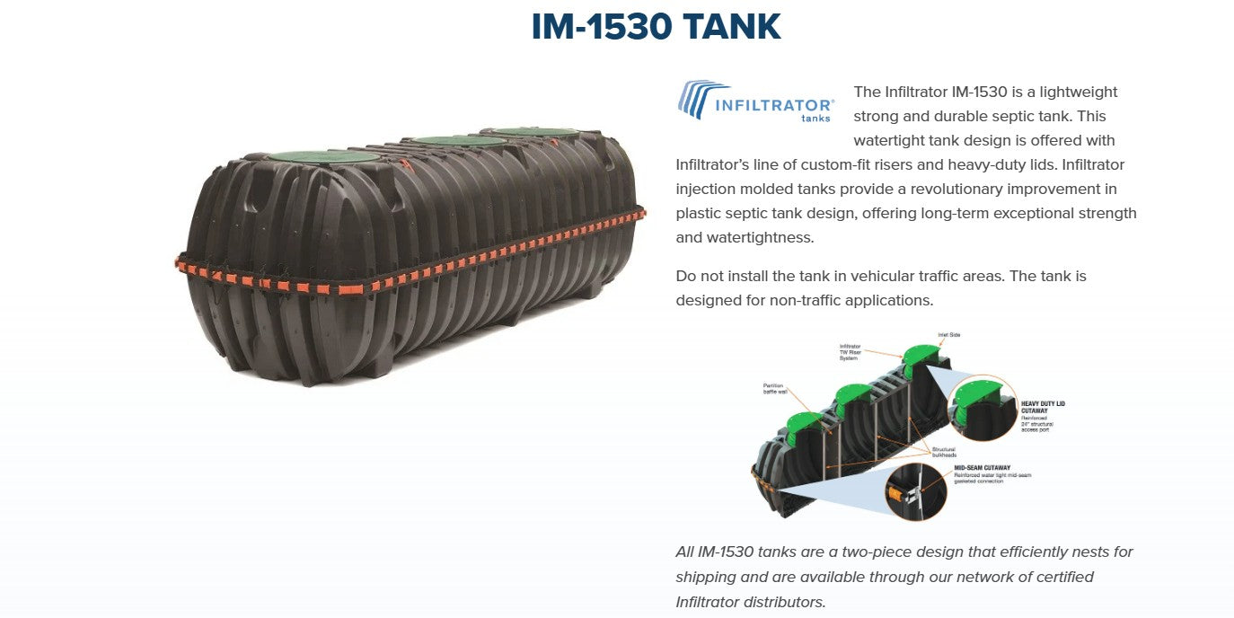 Infiltrator IM- Septic Tank