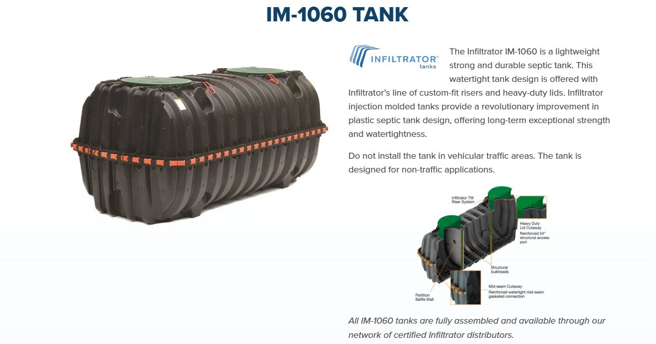 Infiltrator IM- Septic Tank