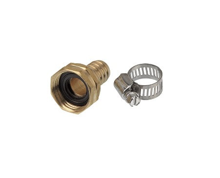 Brass 1/2" Hose Repair Fitting- Female