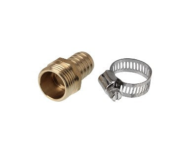 Brass 1/2" Hose Repair Fitting- Male