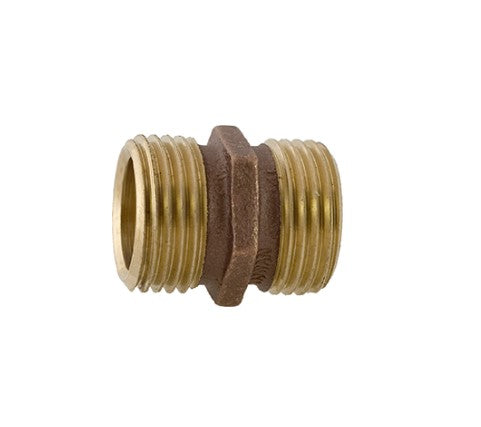 Brass 3/4" Male Hose to 3/4" Male Hose