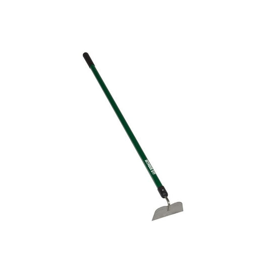 Garden Hoe, Welded Head, 48" Green Fiberglass Handle