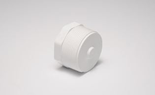 SCH.40 PVC THREADED PLUG (MIPT) 450-000 – Onsite Supply House