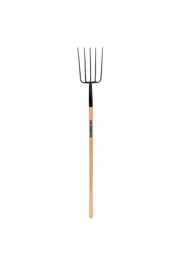 5-Tine Forged Manure Fork, 54" Hardwood Handle