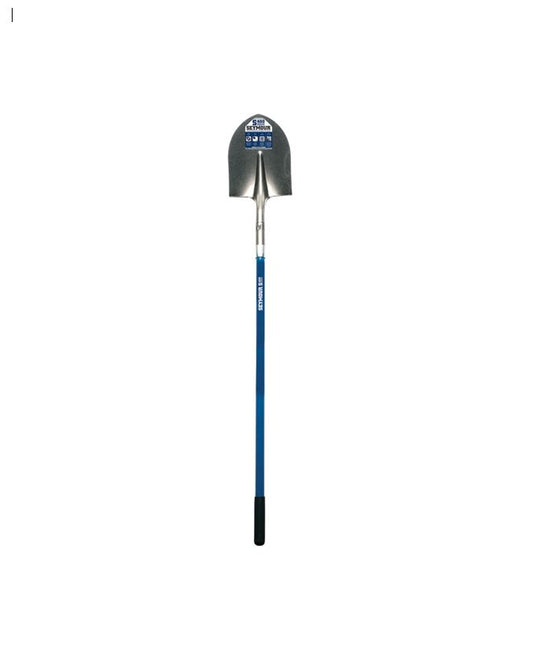 #2 Round Point Shovel, 46" Blue Fiberglass Handle