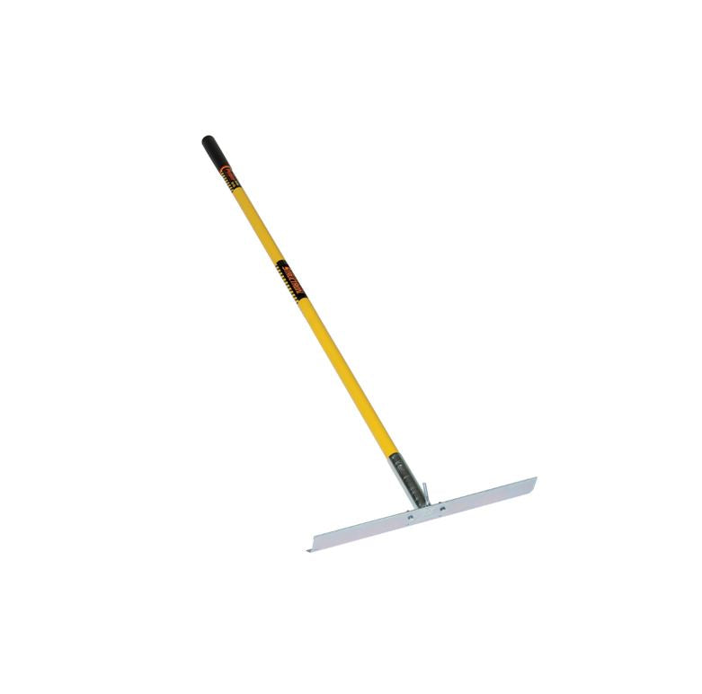 20" Concrete Placer - w/Hook, 60" Yellow Fiberglass Handle