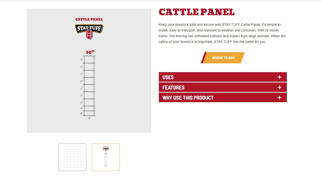 CATTLE PANEL 4GA