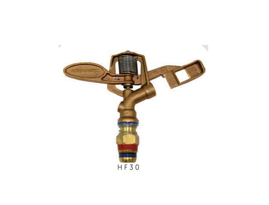 AQUABURST HF30 3/4" BRASS IMPACT SPRINKLER 26^ FULL CIRCLE (LESS NOZZLE)