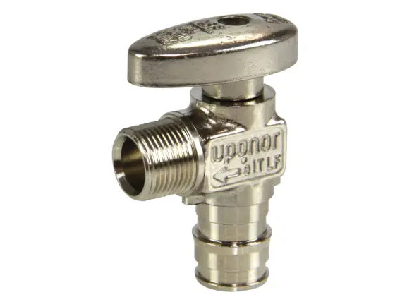 UPONOR PEX x OD Compression  ProPEX Full-Port Stop Valve,(Lead Free Brass)
