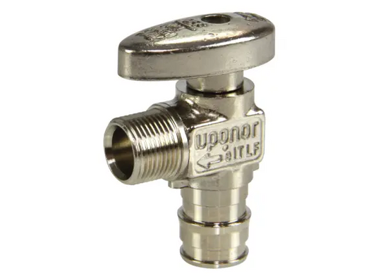 UPONOR PEX x OD Compression  ProPEX Full-Port Stop Valve,(Lead Free Brass)